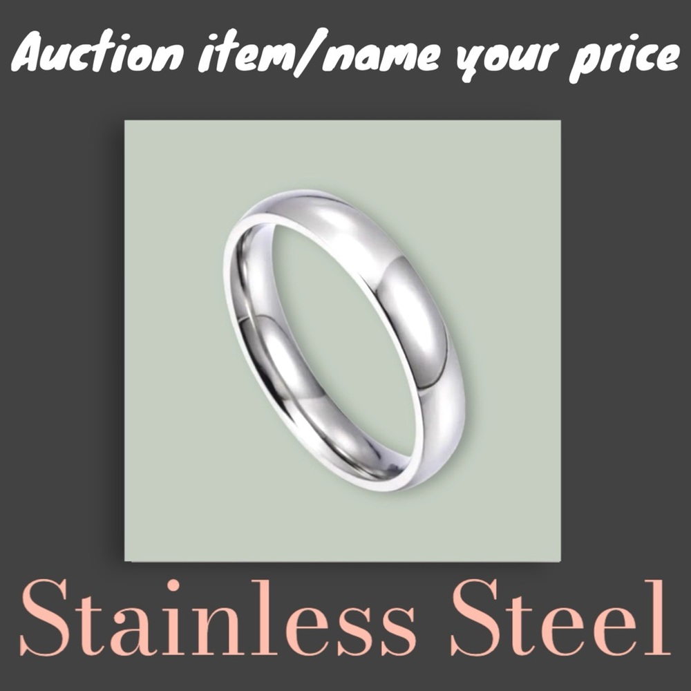 ⌛️💝 Auction: Stainless Steel 316L Wedding Ring Jewelry